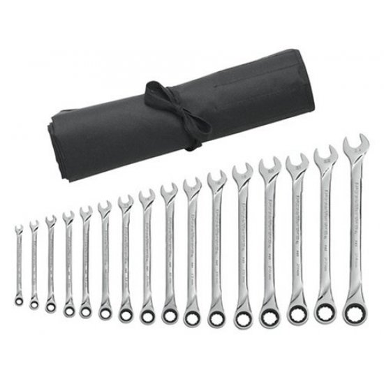 Wylaco Supply Gearwrench 16 Piece Metric XL Ratcheting Wrench Set